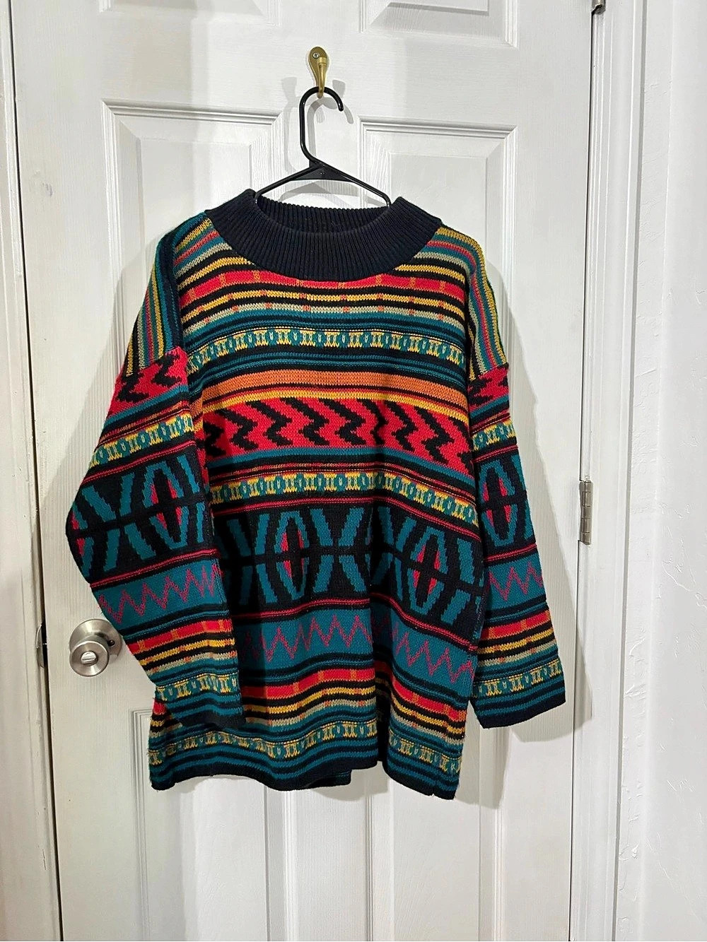 Diana Marco Geometric Knit Sweater size 1x